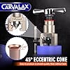 CARVALAX Eccentric Flaring Tool Kit, 45° Precision Flaring, Metric/Imperial Clamp for 6-19mm & 1/4"-3/4" Pipes, Includes Cutter, Deburring Tool & Hard Case for HVAC & Refrigeration Repair #2