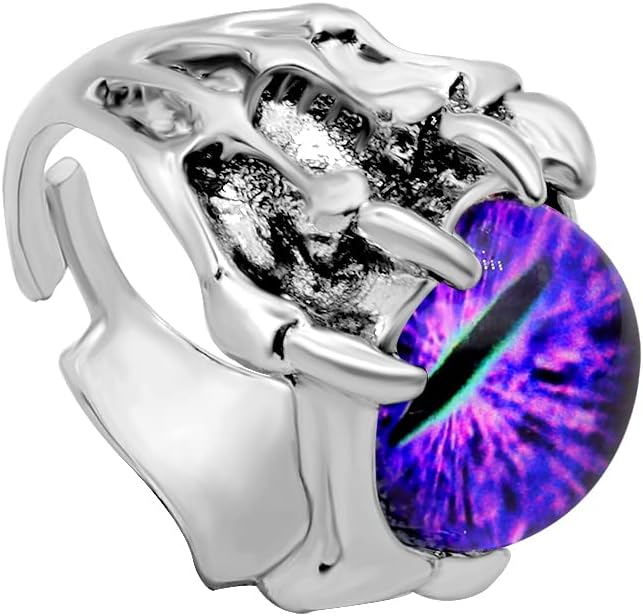 Rrdaily Gothic Punk Devil Evil Eye Rings, Open Hungary Ubuy