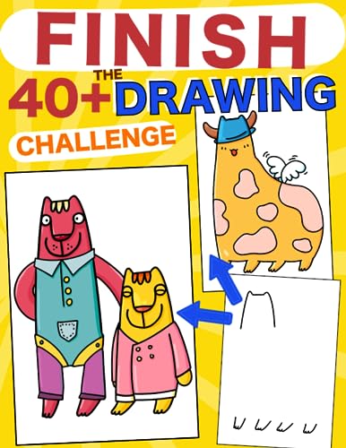 Finish the Drawing: 40+ original artistic images for all ages to challenge, complete and color! image 2