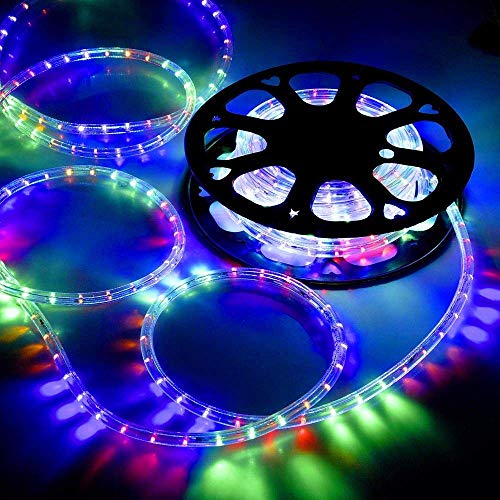 Image of ARISHT, LED Strip Rope Pipe Lights SMD Roll with 1 Year Warranty Waterproof Decorative led Light with Adapter. (Multi Color, 25 Meter)