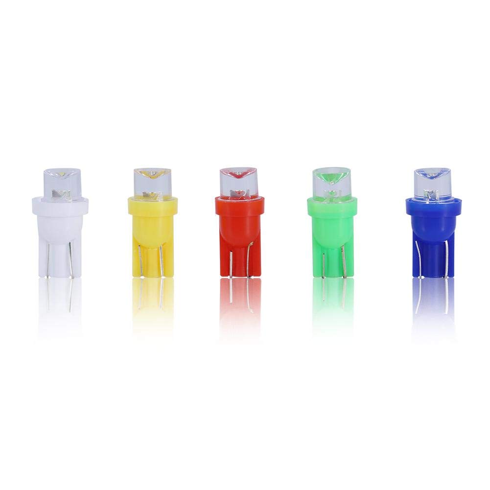 YM E-Bright LED T10 194 168 W5W 2825 Lampadina LED per luci interne auto Cupola Mappa Tronco Luce Lampadina cruscotto Luce targa 5050 5SMD DC 12V Blu ghiaccio (20pcs