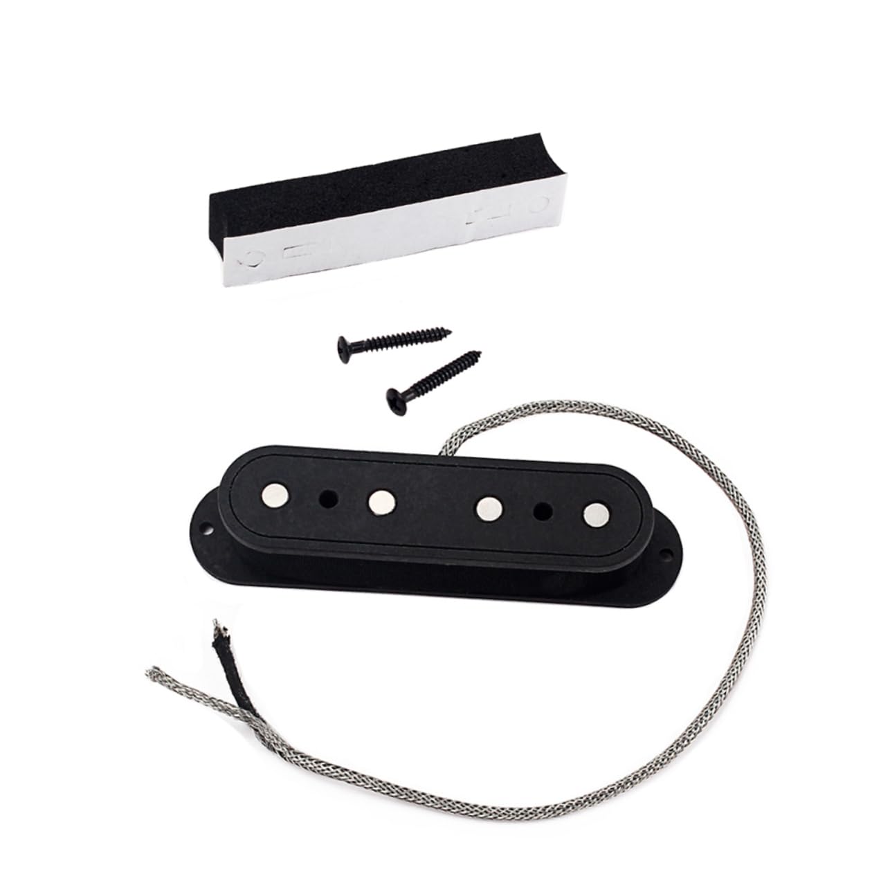 VICASKY Bass Guitar Pickups 4 String Bass Pickup Bridge Plate Diy Guitar Parts Easy to Install High Conductivity