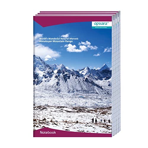 Image of Apsara Mahabar(Foolscap) Longbook | 33 CM x 21 CM Approx - Pages 320 | Single Line Notebook | GSM 56 |Use for School,College Student & Professionals | Covers May Differ | Pack of 04 Books