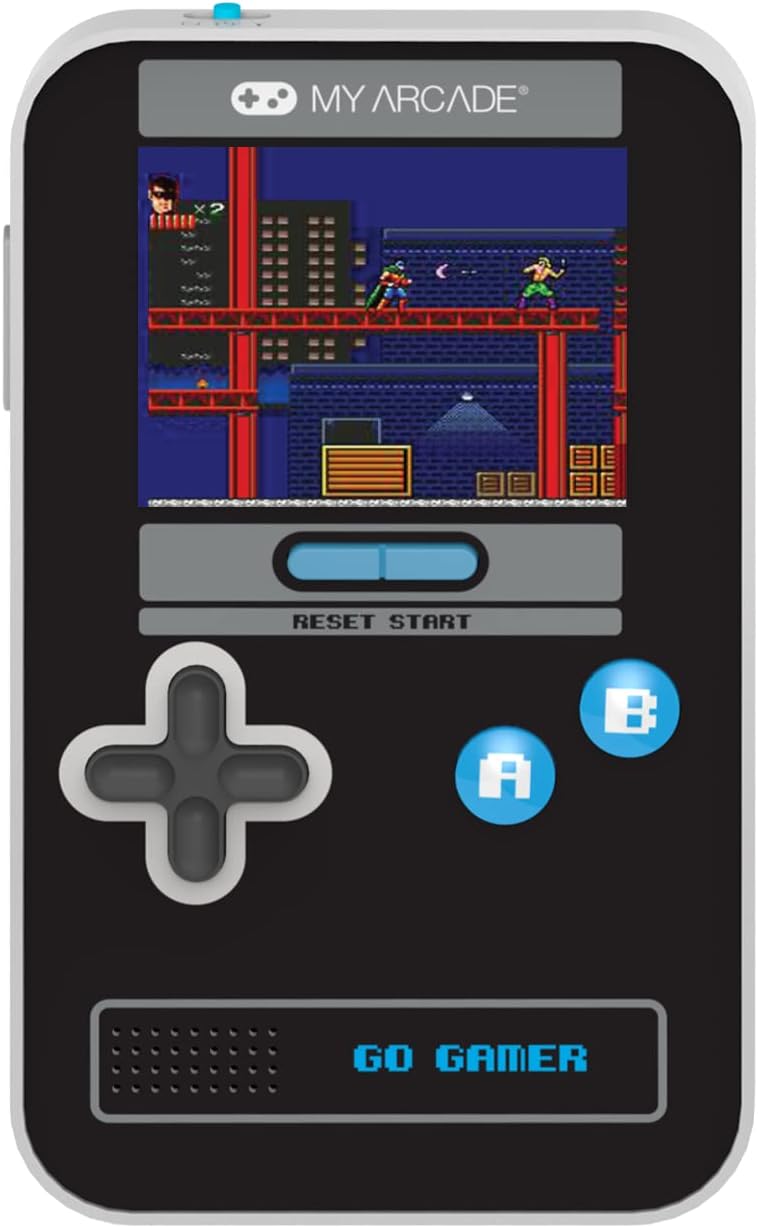 My Arcade Go Gamer Classic-Blue: Portable Electronic Game Console with 300 Games, Full Color 2.5" Screen- Fun for The Entire Family (DGUN-3913)