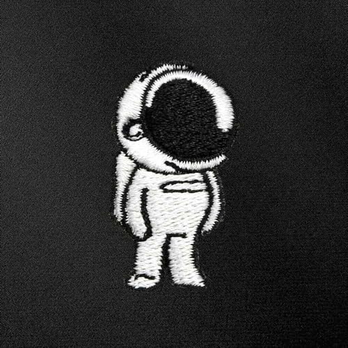 DALIX Astronaut Embroidered Bomber Jacket Lightweight Zip Windbreaker Mens2