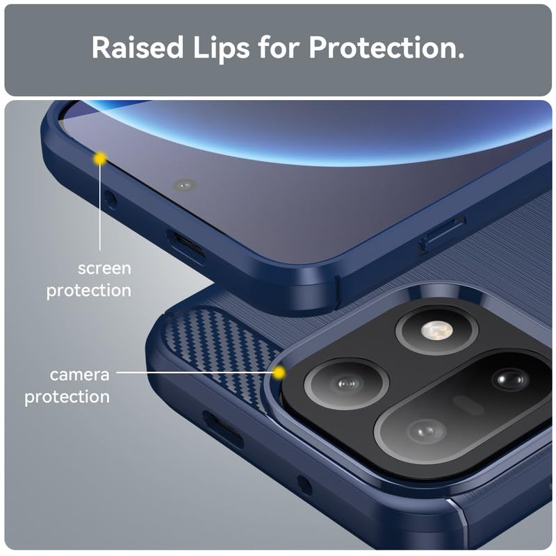 Image of Basic Case for OnePlus 15T (Carbon Fibre Blue)