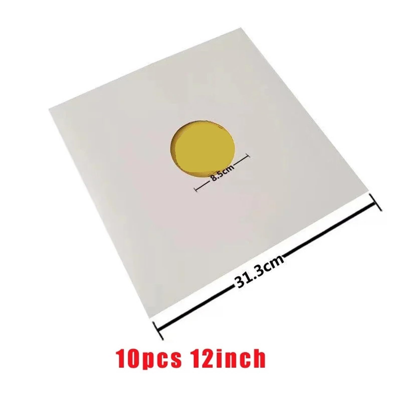 Buste interne in vinile, Buste Interne In Carta Kraft Composita, Coperture Esterne In Cartone, Confezione Da 10 Multicolori 12 Pollici(12in Black Hole)