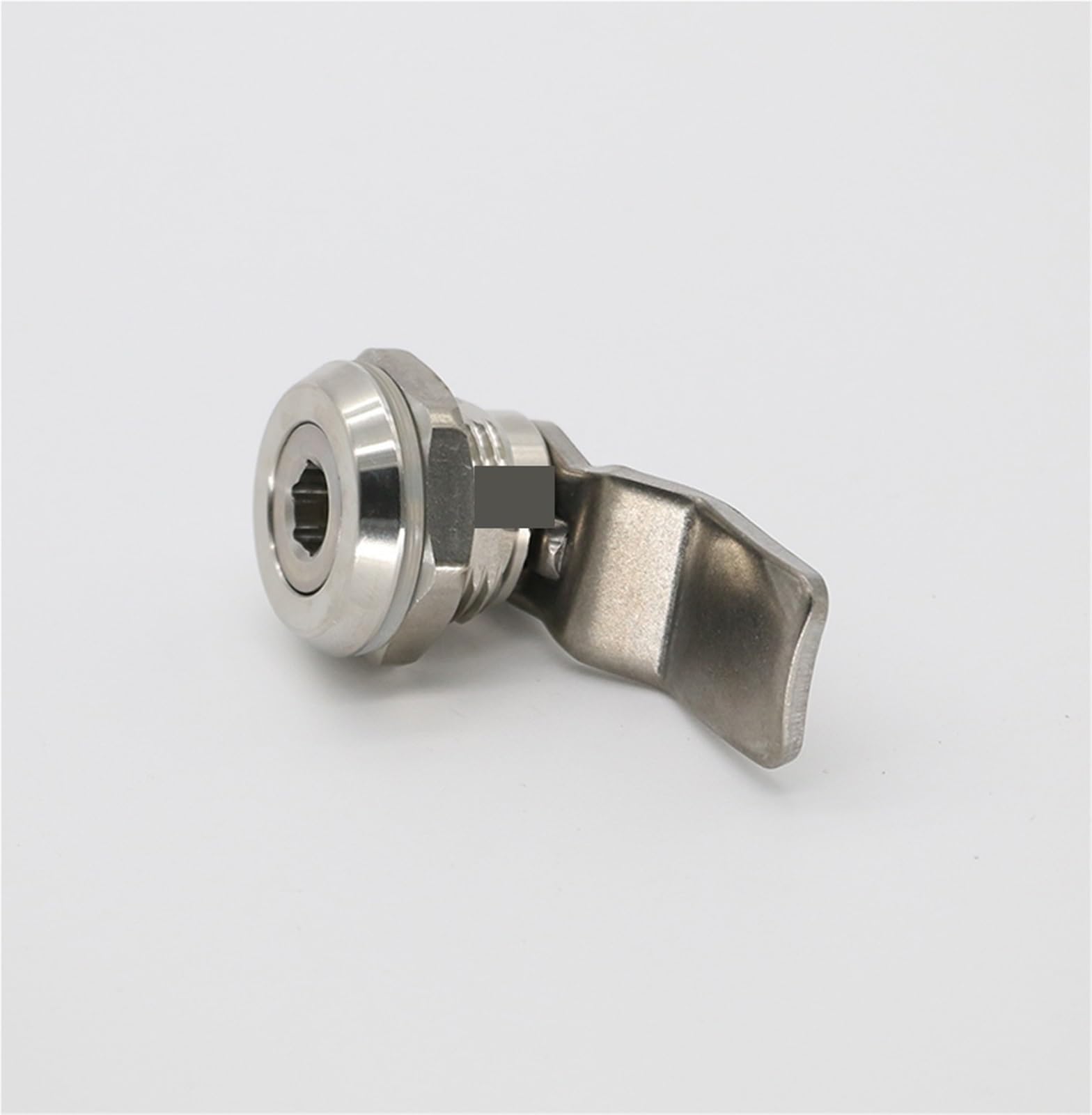 Cerradura hexagonal MS705 con lengüeta giratoria for puerta de armario de distribución cilíndrica de acero inoxidable 304 (1 unidad)