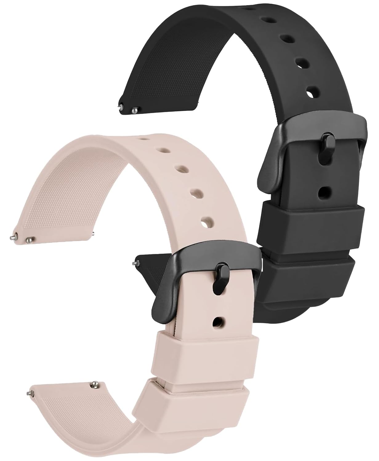 22mm Watch Band Strap with Steel Black Buckle for Colorfit Pro/Pro 4 Max/Ultra/Ultra 2/Amazfit GTR 47mm/GTR 2E/Galaxy Watch 3 45mm & All 22mm Watches (Black,Peach) 22mm Watch Band Strap with Steel Black Buckle for Colorfit Pro/Pro 4 Max/Ultra/Ultra 2/Amazfit GTR 47mm/GTR 2E/Galaxy Watch 3 45mm & All 22mm Watches (Black,Peach)