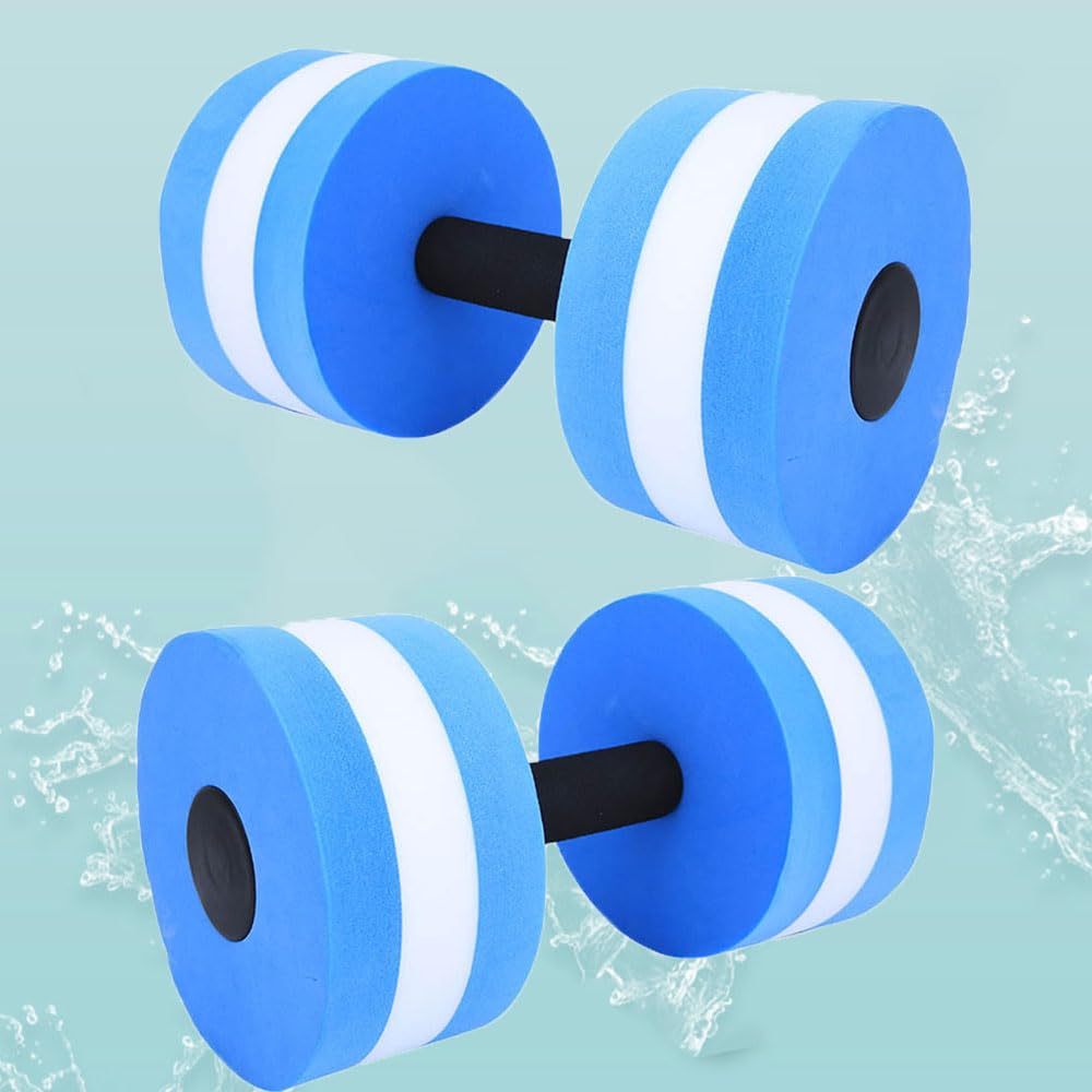 2 Pezzi Manubri per Esercizi Acquatic, Manubri in Schiuma EVA ad Alta Densità, Galleggianti Acquagym per Sport in Acqua,Aerobica in Acqua Eva, da Piscina Sport Acquatici Attrezzo Fitness