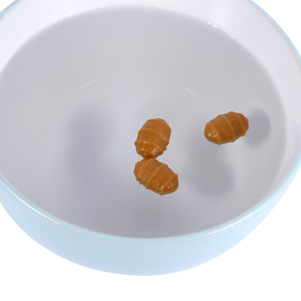 Naroote Cebos Flotantes Artificiales de Chufa Emergentes para Pesca de Carpas, 20 Piezas, Plástico Suave, Marrón