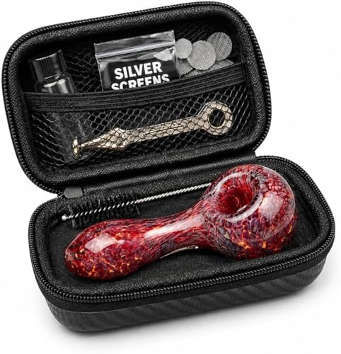 4.5 inch Red Gorgeous Tobacco Pipe Set