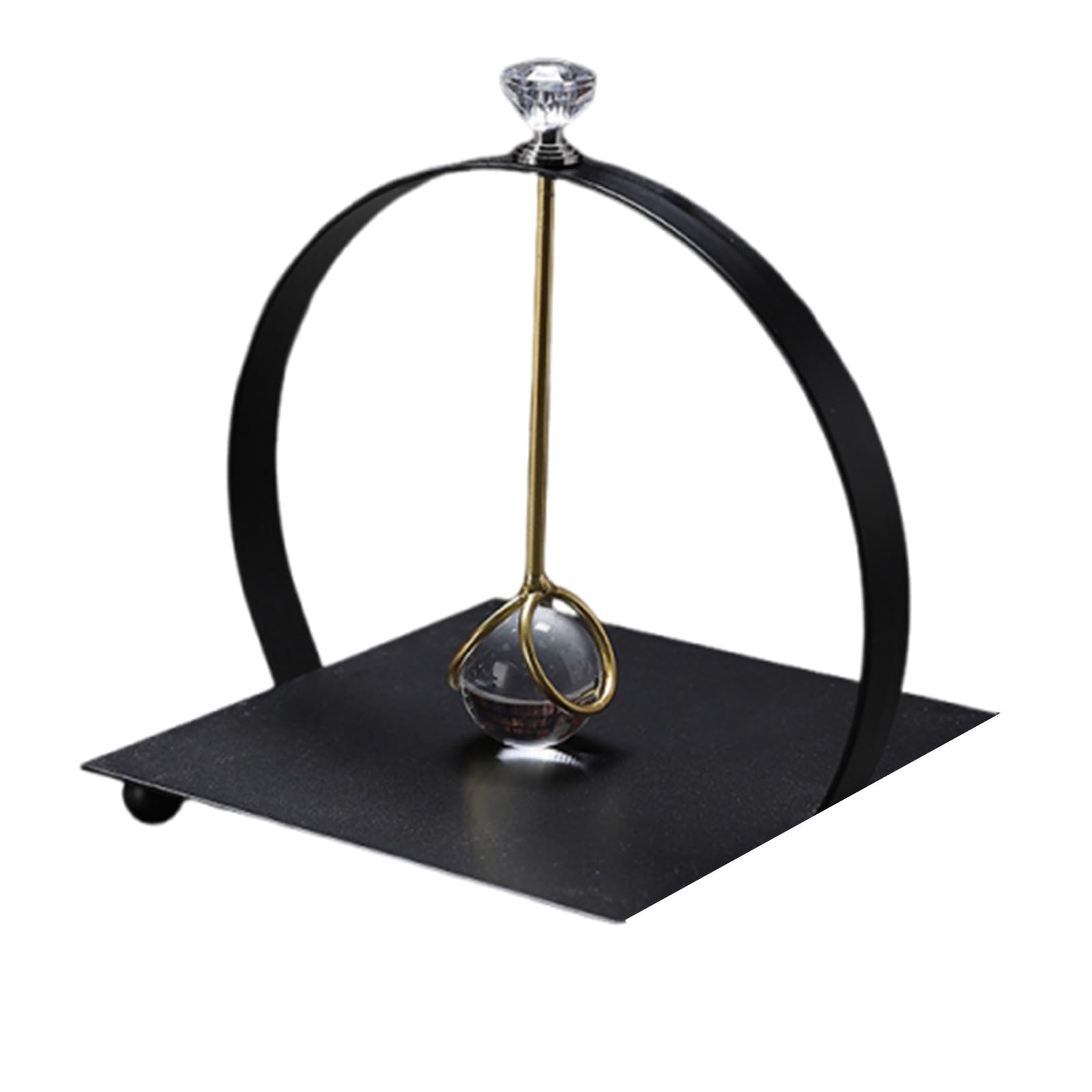 UZAMIRLEX Napkin Holder for Table, Vertical Paper Towel Holder for Desk, Simple Napkin Holder Arm(Nero)