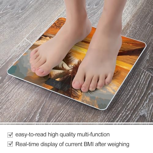 Báscula digital de baño con diseño Tropical Beach miniatura 5