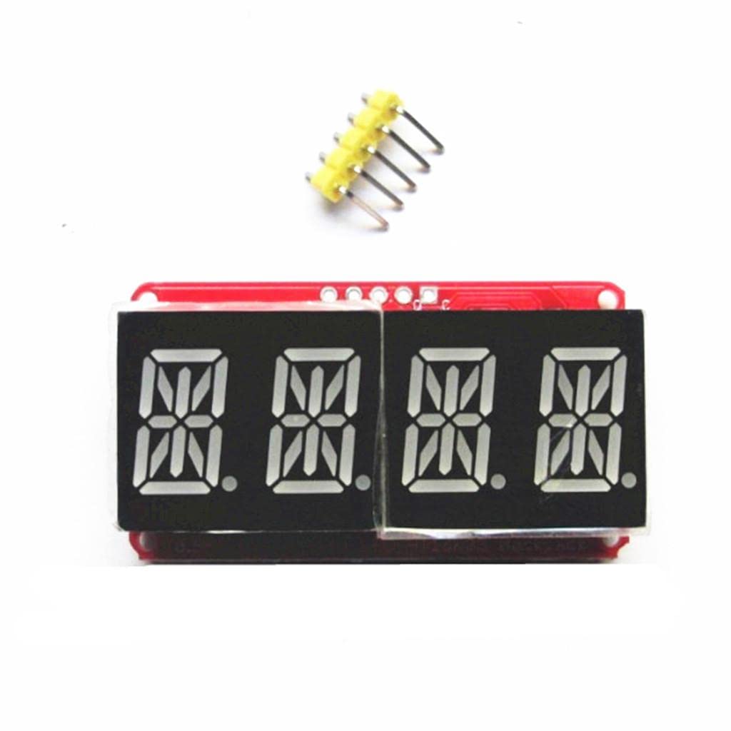 jojomis LED-Anzeigen, Röhre, Segmentanzeige, Modul, I2C-Steuerung, für alphanumerische digitale Beschilderung, 5 Stück