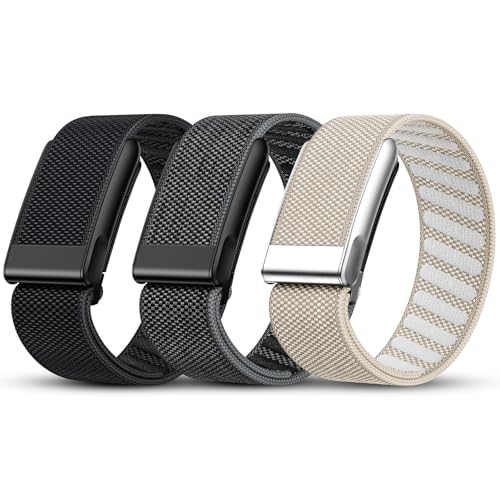 Tensea 3 Packs Nylon Sport Band Compatible with WHOOP 5.0/MG One Peak & Life Breathable Loop Strap Comfortable Wristband Quick-Dry Replacement Watchband Accessories for Men Women NOT for WHOOP 4.0