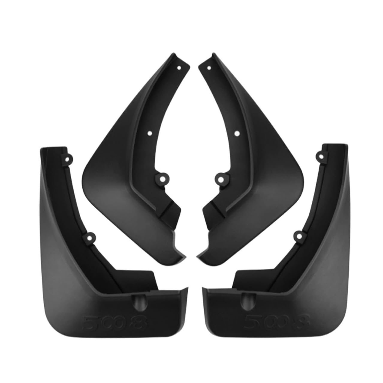GVDXWLI 4 Pcs Car Mudguard Mud Flaps for Peugeot 5008 2017-2025, Splashproof Front Rear Car Fenders No Drilling Wheel Baffle Protection Accessories