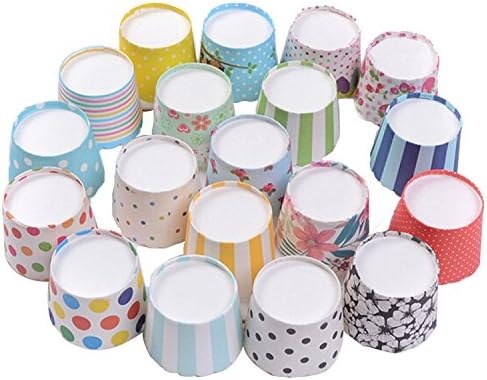 Gabkey 1000pc Colorful Paper Baking Cups Liners