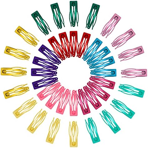 10 Ragazze Double-Grip Capelli Clip Metallo Scatto Barrettes - Foto 5