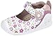 Biomecanics 152138, Chaussures Premiers Pas pour bébé (Fille) - Blanc - Weiß (A-Blanco Y Estampado Flores (Napa Soft)), 21 EU