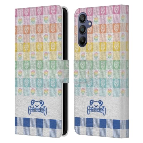 Housse cuir Samsung Galaxy A15 Grateful Dead idéale pour ranger vos cartes en voyage