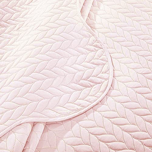 PHP Luxury Bedspread Super King Size Pink - Stylish Matt Finish Lightweight Reversible Embossed Pattern Bedspread Bedding Sets - 3 Piece Blanket Throw Bed Spread 250 X 270 cm + 2 Pillow Shams - Cosy Home Interiors PHP Luxury Bedspread Super King Size Pink - Stylish Matt Finish Lightweight Reversible Embossed Pattern Bedspread Bedding Sets - 3 Piece Blanket Throw Bed Spread 250 X 270 cm + 2 Pillow Shams - Image 5