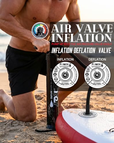 Image of FunWater Inflatable Ultra-Light Stand Up Paddle Board for All Skill Levels with Premium SUP Paddleboard Accessories,Non-Slip Comfort Deck for Youth & Adults