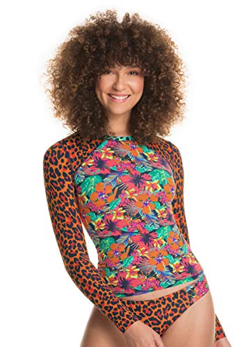 Maaji Women's Surreal Wilderness Diver Rash Guard Rashguard, Multicolor, Small
