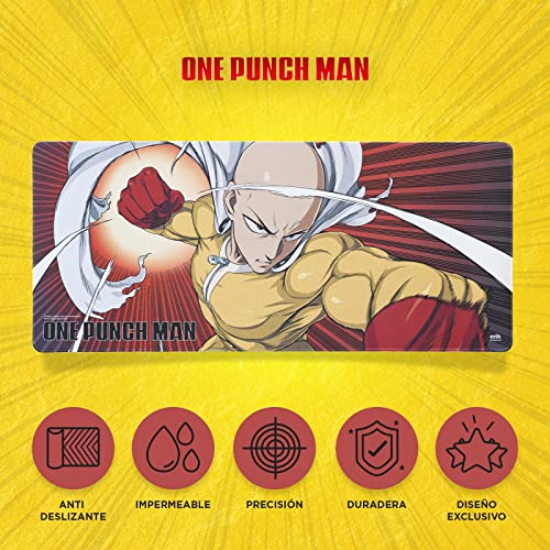 Grupo Erik Alfombrilla ratón One Punch Man Saitama - Alfombrilla Gaming Manga - Mousepad XL - One Punch Man Merchandising/Alfombrilla XXL - Alfombrilla Escritorio - Tapete Escritorio Accesorio Gamer - imagen 2