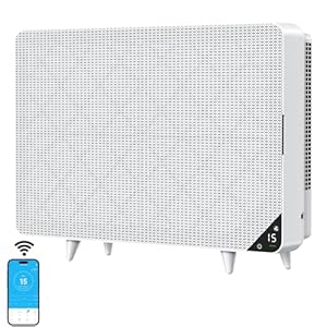 Air Purifiers for Home Bedroom, Wall-Mounted HEPA Air Purifier for Home Large Room, Smart Air Cleaner with Activated Carbon for Pets, WiFi & RC, Auto Mode, Timer…