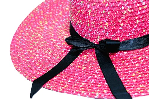Image of Summer Medium Brim Floppy Beach Straw Hats for Women