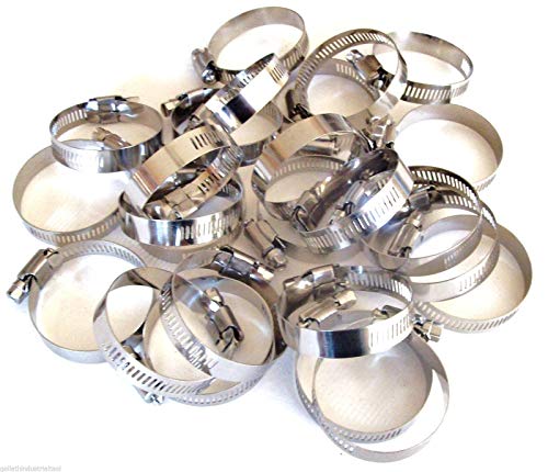 50pc Stainless Steel Hose Clamps 1-1/2