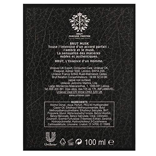 BRUT - Eau De Toilette Vaporisateur Musk 100Ml - (Lot De 3)