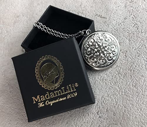 Collier médaillon argent antique avec service photo le cadeau idéal - 4