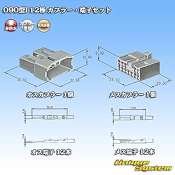 Amazon.co.jp: 矢崎総業090型I 12極 カプラー・端子セット : 車