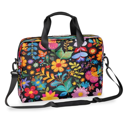 Maletín para portátil Colorful Flowers 15.6'' miniatura 1