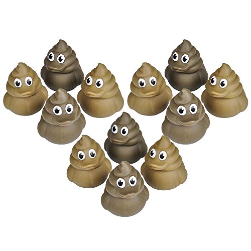 12 Poop Rubber Duckies (2