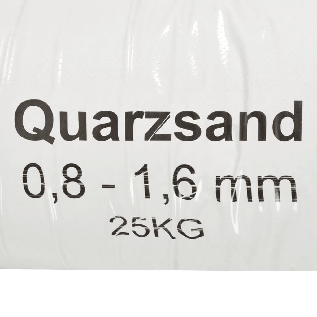 Generic Kwarcowy Piasek Filtracyjny do Basenu 0,4 0,8 Mm Wielkość Ziarna Zamiennik Krzemionki do Filtrów Piaskowych Basenów i Systemów Filtracyjnych Worek 25 Kg (0,8-1,6 mm)