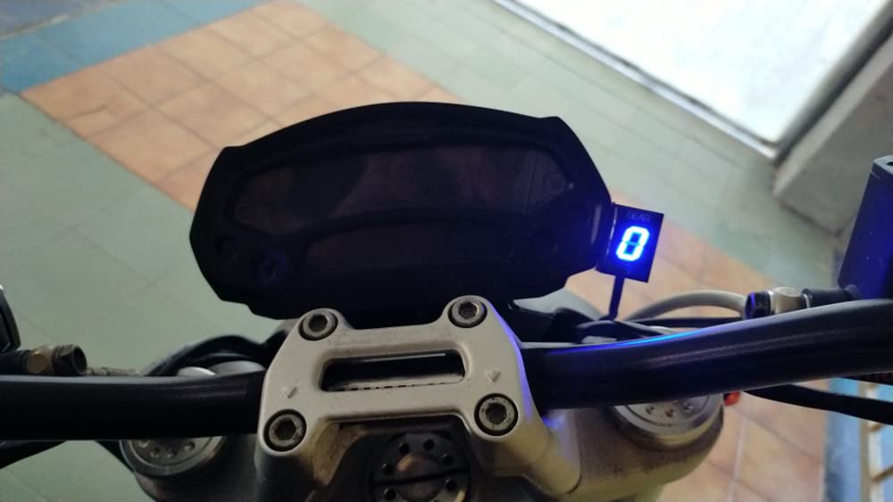 Genérico Indicador de velocidad digital LED a prueba de agua para Ducati Cafe Racer Monster 696 795 796 797 821 1100 1200 S R Scrambler Supersport Superbike Streetfighter Hyper motard