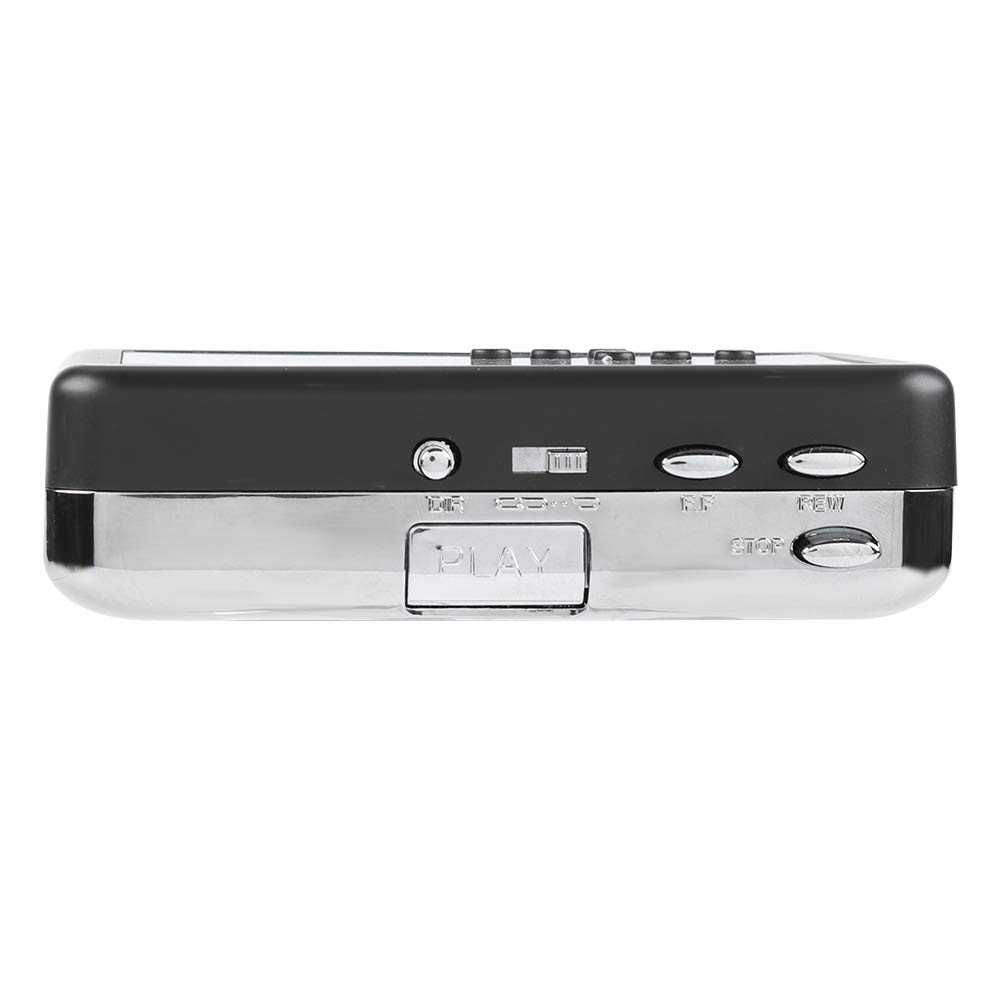 Goshyda Convertidor de Cassette a MP3, convertidor de Cinta de Cassette a MP3 portátil Unidad Flash USB Capture el Reproductor de música de Audio con Auriculares, Plug and Play