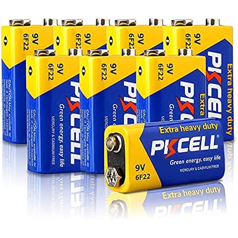 Pilas 9V 6F22 Square PKCELL Cover