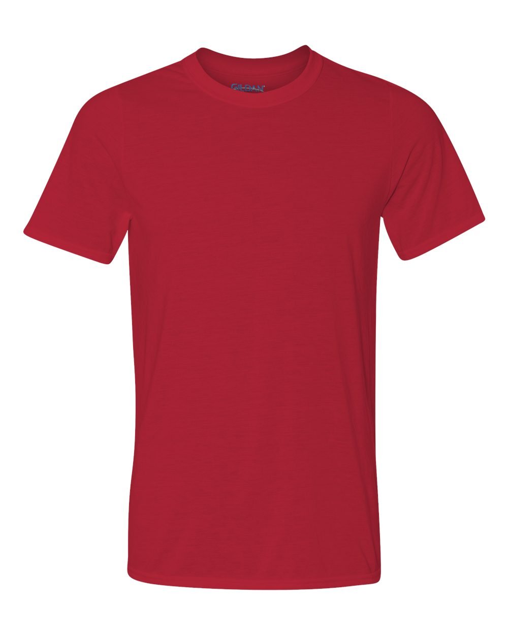 GILDAN T-shirt da uomo in jersey traspirante con colletto da 3/4"