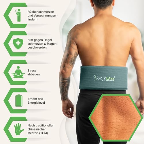 Backlaxx® Cintura Per Digitopressione Contro Il Mal Di Schiena Per Casa E In Viaggio. Cintura Regolabile In Caso Di Tensioni, Schiena Mal Di Schiena, Cintura Per Il Dolore - 2