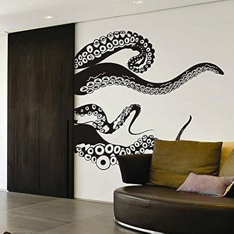 Large Kraken Octopus Tentacles Vinyl Wall Decal-Choose Any Color Cover
