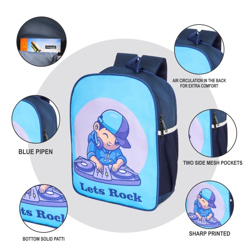 Shark Bags Cute Toddler Backpack – Plush Cartoon Bag for Baby Girls & Boys (1-5 Years, Small, Angel Baby Colour, Red, Pink, Blue, Grey, Sky Blue) (Sky Blue)