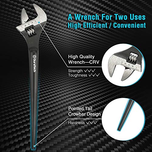 Image of DURATECH 8-Inch Adjustable Construction Spud Wrench