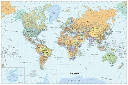 古典的な世界地図2点セット 世界地図 ー 世界地図 | エポック社公式