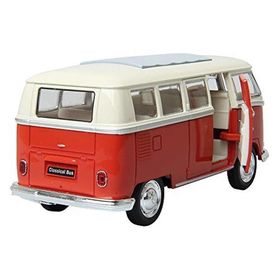 WELLY 1:32 1963 Volkswagen T1 Bus/Red/Children/Toy/DIE-CAST