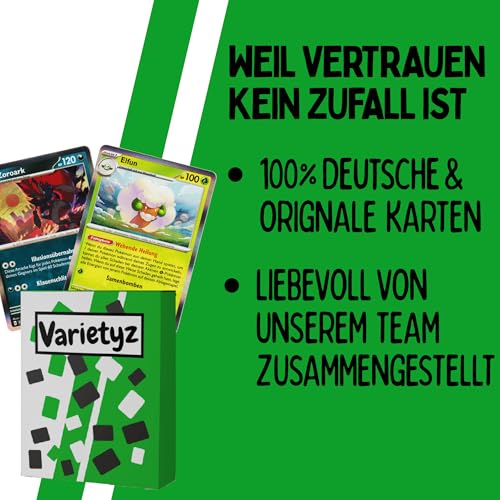 50 Pokémon Karten Deutsch – inkl. 5 Holo Glitzerkarten & 5 Reverse Holos – Verschiedene Karten ohne Duplikate – Sammelkarten Box Set für Kinder & Sammler – Bild 5