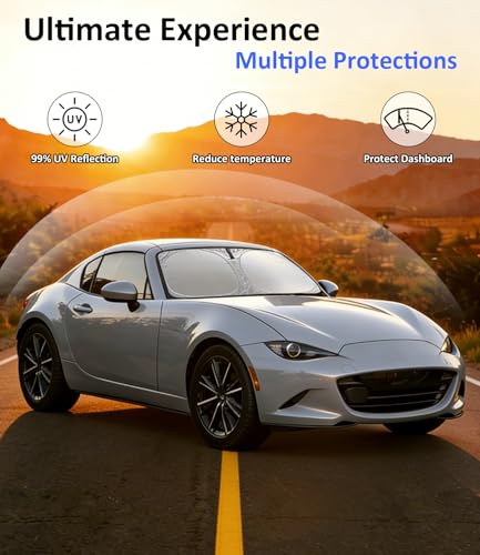 Image of Windshield Sun Shade for 2016-2025 Mazda MX-5 Miata Accessories